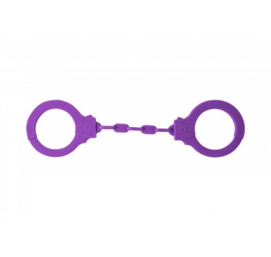 Kajdanki-Silicone Handcuffs Party Hard Suppression Purple